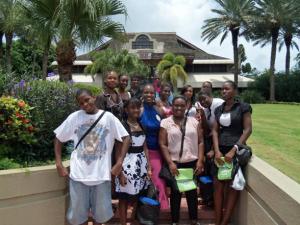 (Front row) Jamari Clendinen, Sharima Luke, Angela D. Coleman, Terresa Liburd, Rochelle Durant (Back row) Rekisha Codogan, Shaunte Rawlins, Kernizean Casey, Kohun Eugene, Annakiya McKie, Ta’lyah Comissiong, Jamoi Gibbs, Zaysia Rogers (Front row) Jamari Clendinen, Sharima Luke, Angela D. Coleman, Terresa Liburd, Rochelle Durant (Back row) Rekisha Codogan, Shaunte Rawlins, Kernizean Casey, Kohun Eugene, Annakiya McKie, Ta’lyah Comissiong, Jamoi Gibbs, Zaysia Rogers